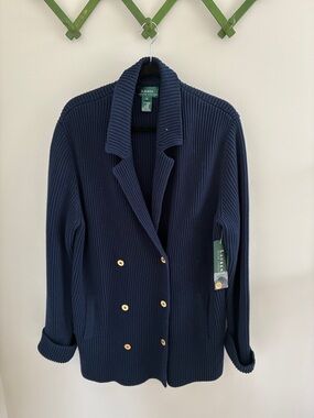 Ralph Lauren Navy Sweater NWT